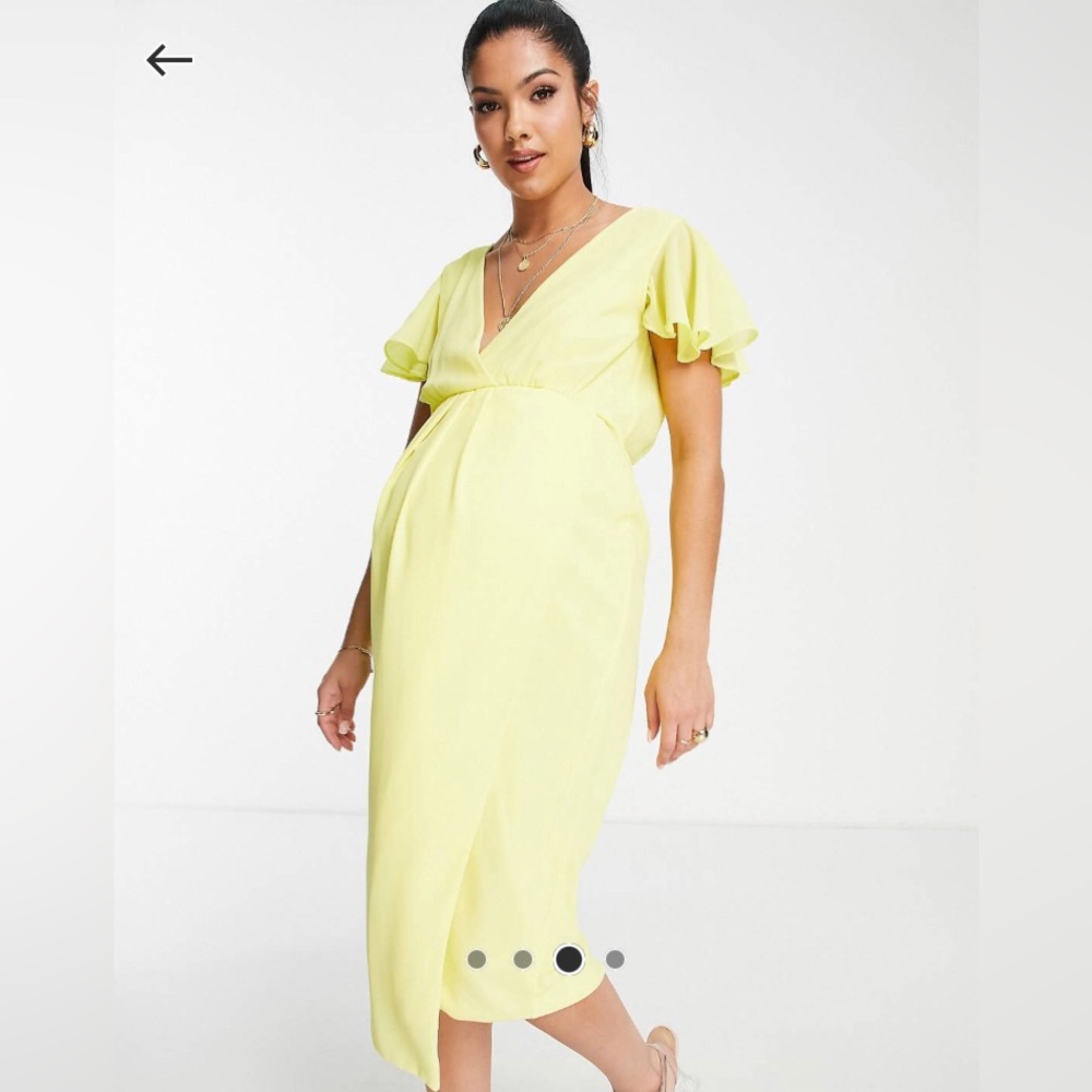 Maternity wrap dress